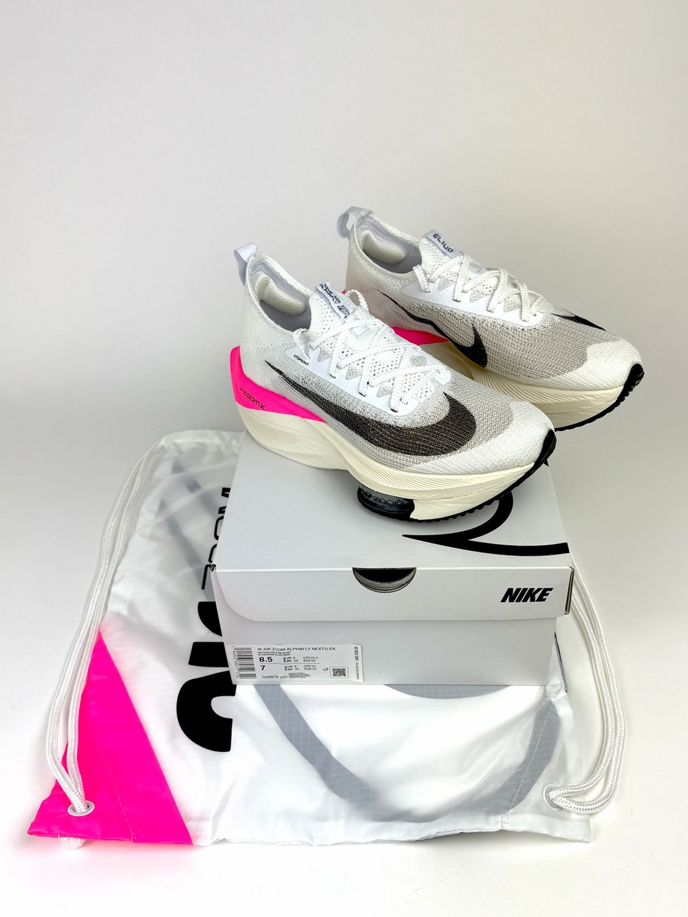 Nike Air Zoom Alphafly Next %, the Eliud Kipchoge special edition, NWT.